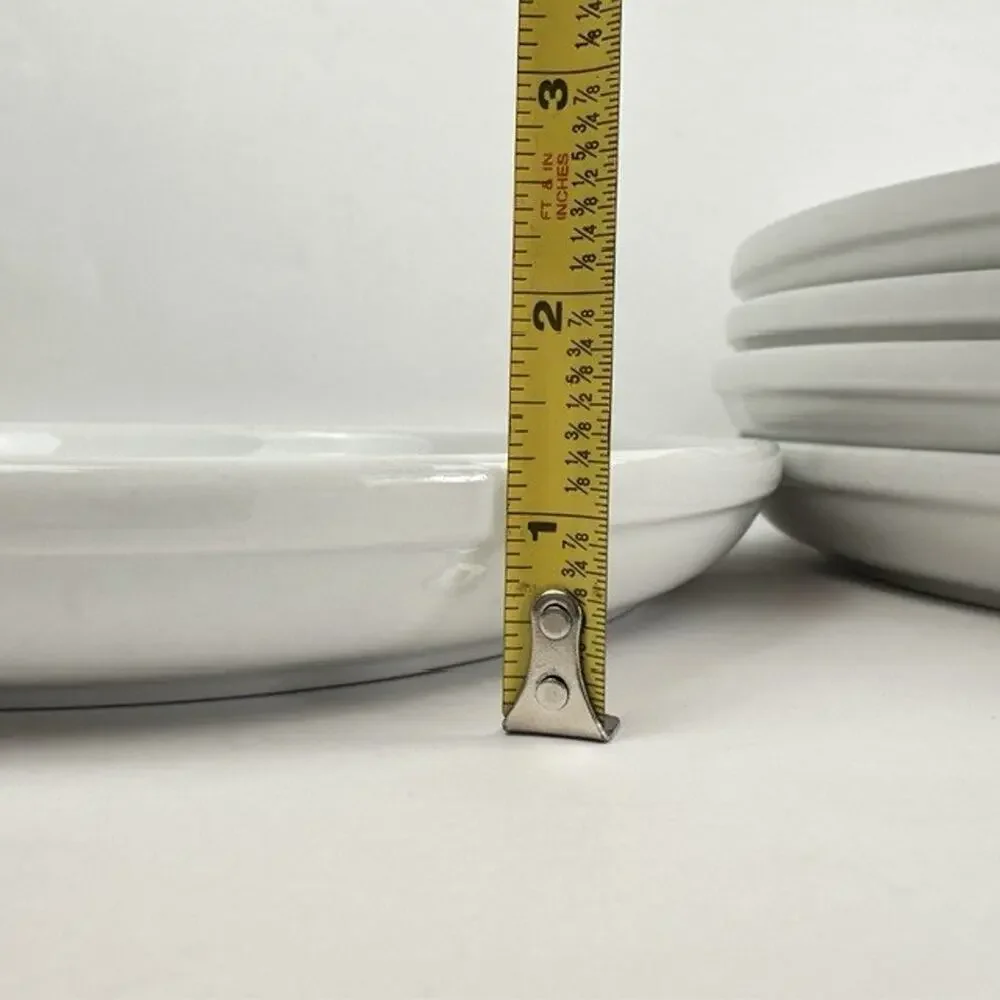 Crate and Barrel Cafeware II Dinner Plate White Porcelain 10 1/2